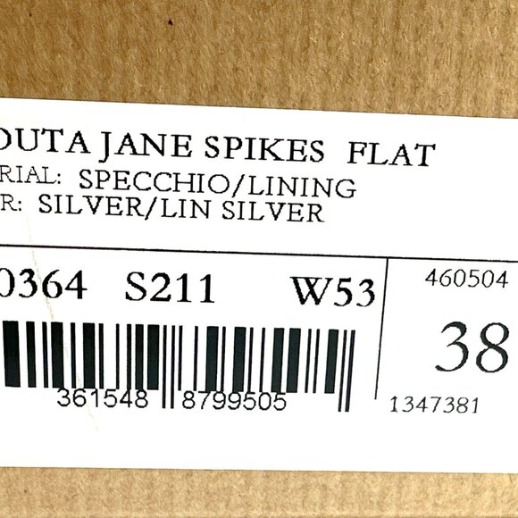 Christian Louboutin PILOUTA JANE SPIKES FLAT Criss Cross Ballerina Shoes - Picture 16 of 16